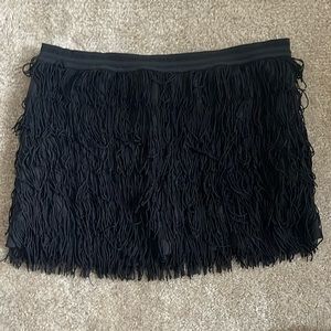Zara fringe mini skort